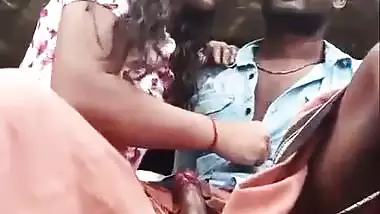 Tamil outdoor sex of a girl sucking lover’s dick