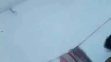 Man films video of Indian wife putting on clothes after taking a shower