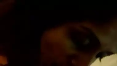 Desi hot aunty sucking guys cock after party