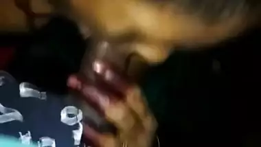 Mature Randi aunty giving blowjob to her young customer