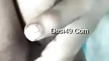 Today Exclusive- Cute Desi Girl Showing Her Boobs And Fingerring Part 2