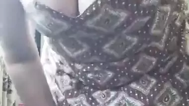 Indian aunty vacuuming