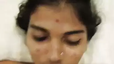 Newly married wife boob sucking by horny husband
