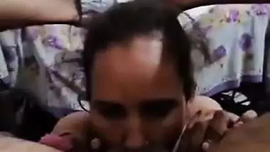 Maid gives a blowjob and licks an asshole for money