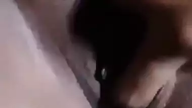 Beautiful girl playing with her pussy
