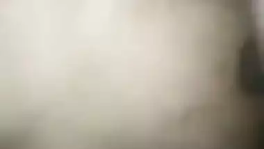Guy squeezes a 19-year-old nude girl’s juicy boobs