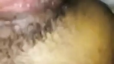 Silk Hairy Aunty handjob & fucking with hubby