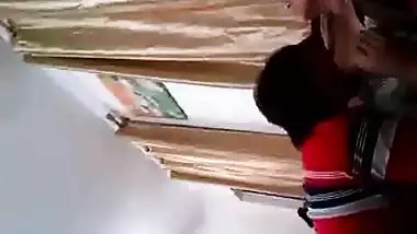 Sucking the big boobs of the Mallu aunty