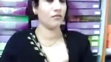 Punjabi hot bhabhi boobs sucked in shop