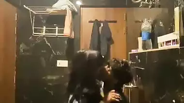 Horny girl’s xxx mms of riding a dick in the bathroom