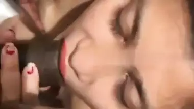Thick dick blowjob by horny Indian sex girl