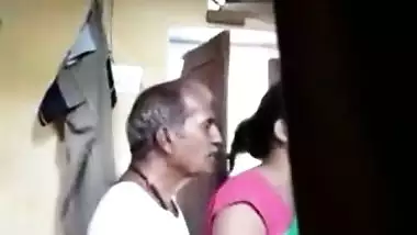 Desi old man romance with young girl