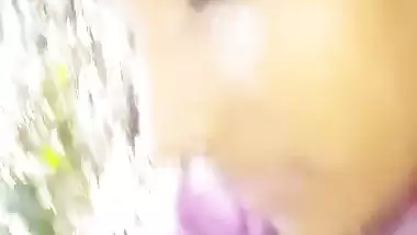 Desi village girl outdoor sex in jungle with lover
